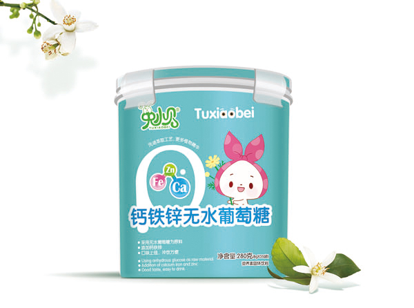 兔小貝鈣鐵鋅無水葡萄糖 樂扣裝