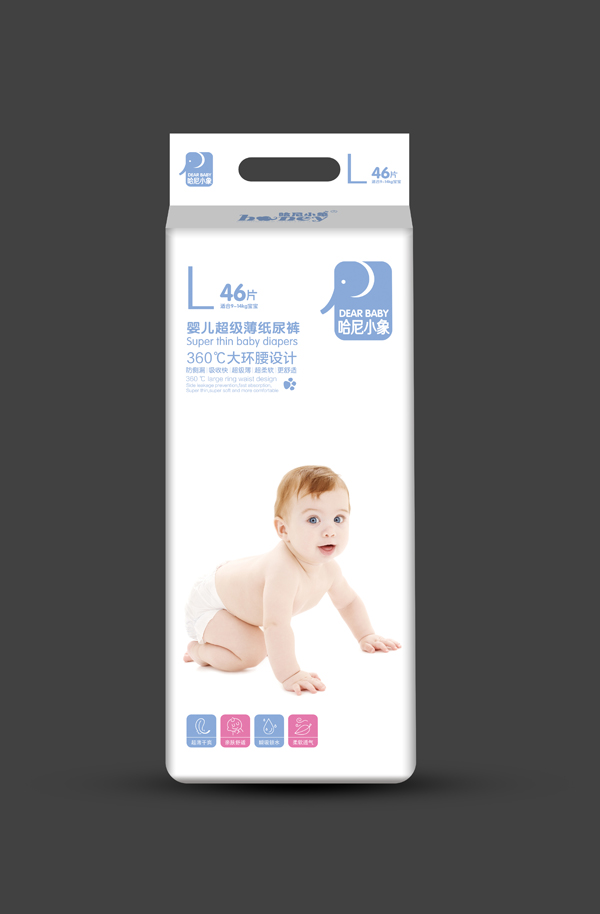 哈尼小象嬰兒超級(jí)薄紙尿褲 L46�.jpg 哈尼小象嬰兒超級(jí)薄紙尿褲 L46�.jpg