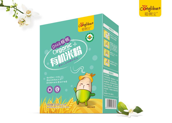 聰俐寶DHA核桃有機(jī)米粉 盒裝