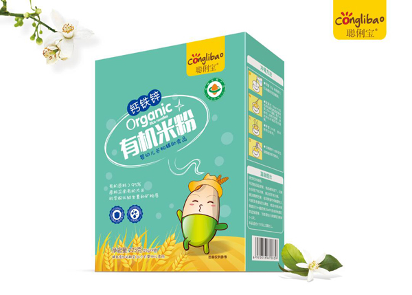 聰俐寶鈣鐵鋅有機(jī)米粉 盒裝