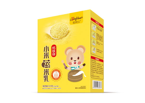 聰俐寶鈣鐵鋅小米蒸米乳-盒裝