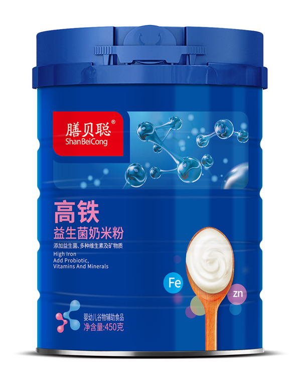 膳貝聰高鐵益生菌奶米粉(450克聽)