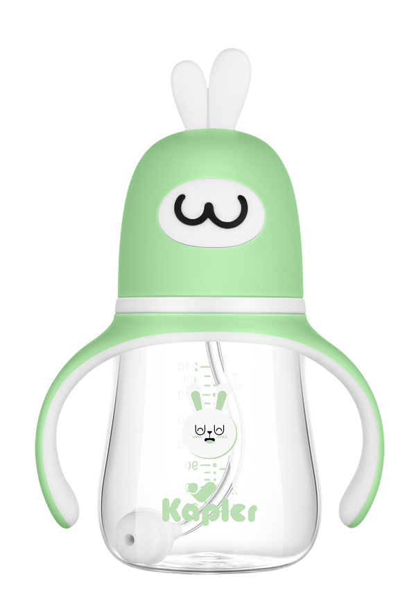 康喂兒趣萌兔玻璃 寬口奶瓶210ML 綠色.jpg 康喂兒趣萌兔玻璃 寬口奶瓶210ML 綠色.jpg