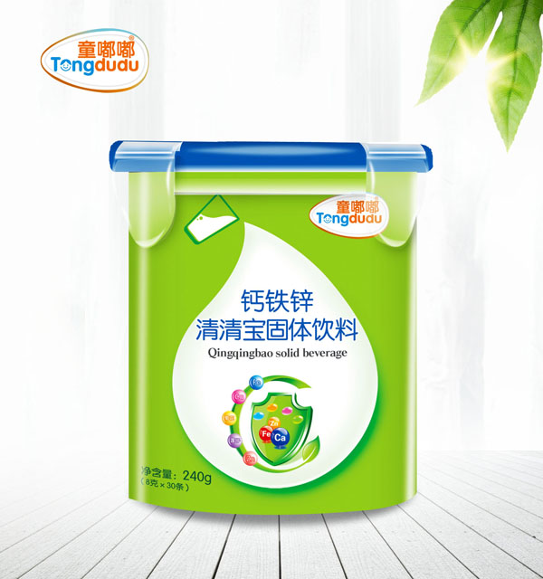 童嘟嘟鈣鐵鋅清清寶固體飲料 樂(lè)扣裝