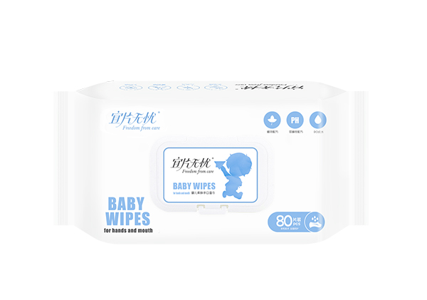 宜片無(wú)憂嬰兒柔膚手口濕巾-抽取式80片裝