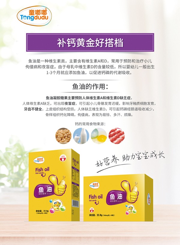 童嘟嘟魚油凝膠糖果 盒裝