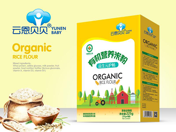 云恩貝貝有機營養(yǎng)米粉-益生元護暢(盒裝)