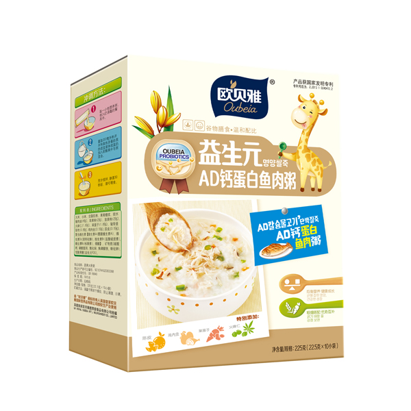 歐貝雅益生元AD鈣蛋白魚肉粥