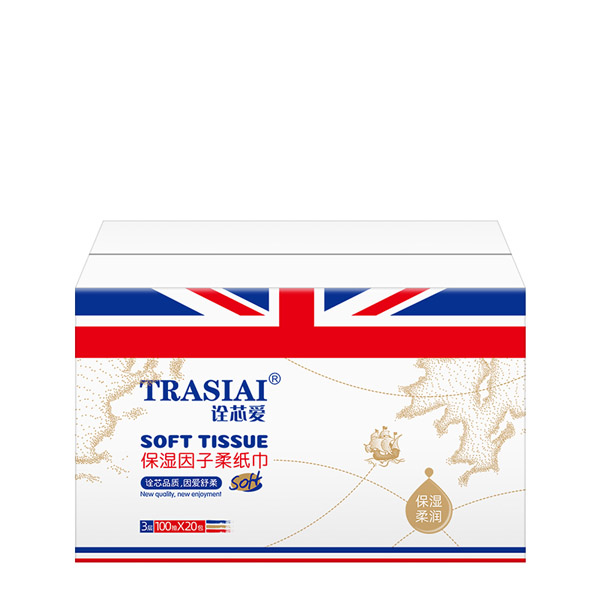 詮芯愛(ài)柔紙巾-100抽-紙箱