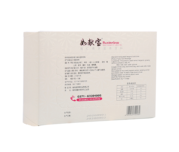 蘇敬如獻(xiàn)寶桃仁佛手固體飲�?背面.jpg 蘇敬如獻(xiàn)寶桃仁佛手固體飲�?背面.jpg