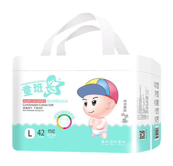 童班長(zhǎng)蠶絲棉柔拉拉褲L42