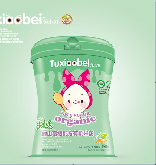 兔小貝淮山葛根配方有機(jī)米粉 聽(tīng)裝