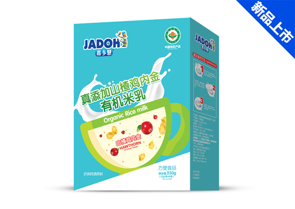 嘉多慧真添加蔬菜有機米乳(盒)-山楂雞內(nèi)金