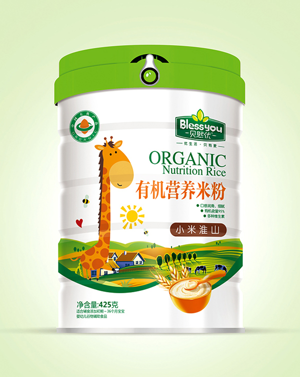 貝熙優(yōu)一標(biāo)一碼有機米粉425克聽裝(小米淮山).jpg