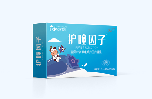 媽咪育兒護(hù)瞳因子藍(lán)莓葉黃素咀嚼片壓片糖果