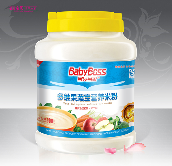 寶貝當(dāng)家多維果蔬營(yíng)養(yǎng)米粉 800g桶裝