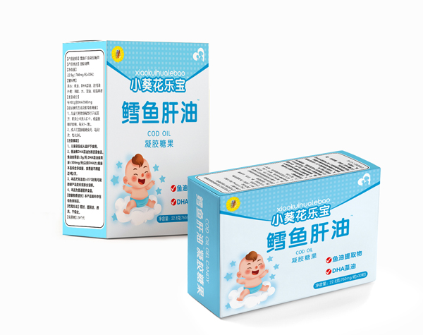 小葵花樂(lè)寶鱈魚肝油凝膠糖果