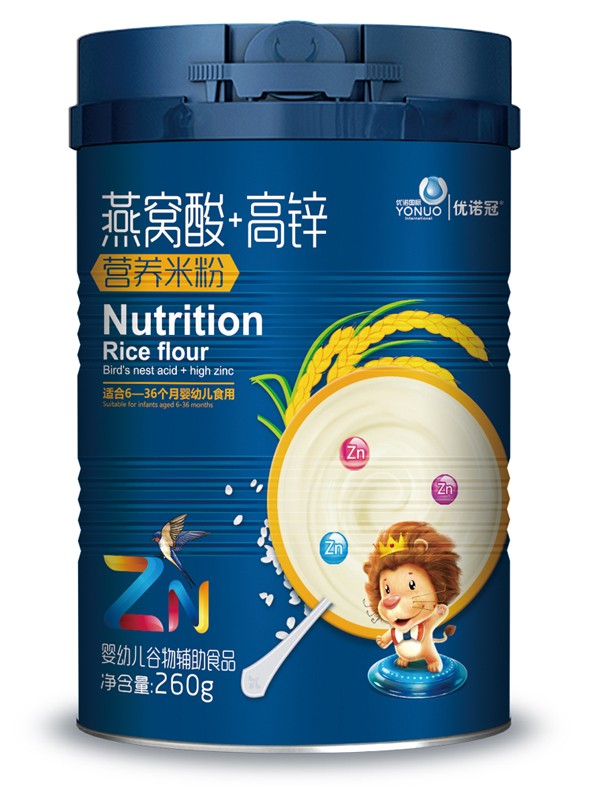 優(yōu)諾冠燕窩酸高鋅營(yíng)養(yǎng)米粉
