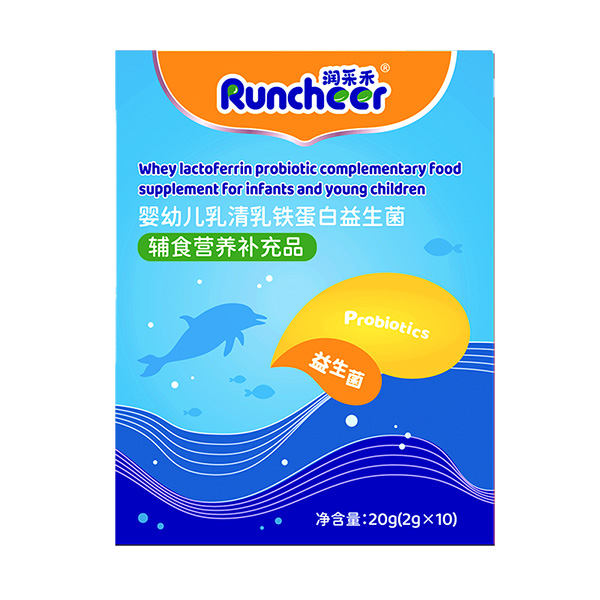 潤(rùn)采禾嬰幼兒乳清乳鐵蛋白益生菌盒裝