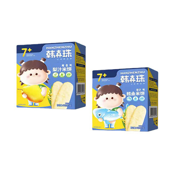 韓真珠兒童米餅梨汁米餅鱈魚(yú)米餅?zāi)パ里灨擅罪?jpg