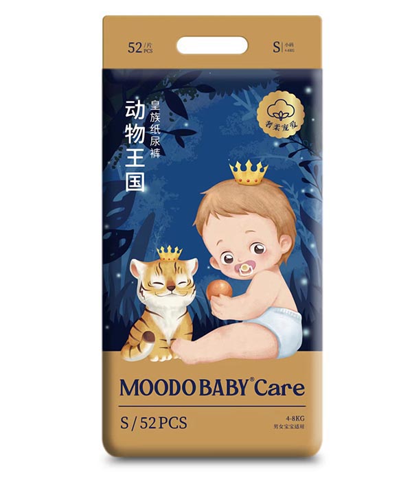 MOODO BABY®Care動(dòng)物王國系列皇族紙尿褲S52