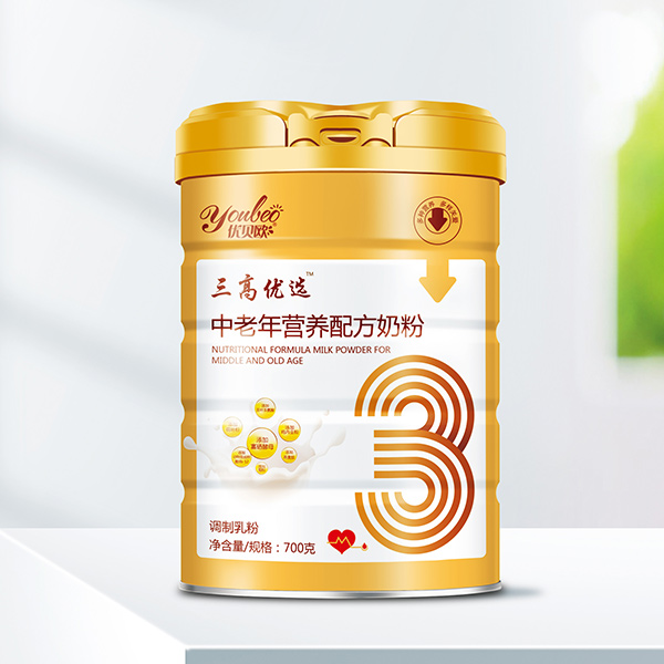 優(yōu)貝歐三高優(yōu)選™中老年?duì)I養(yǎng)配方奶粉700克