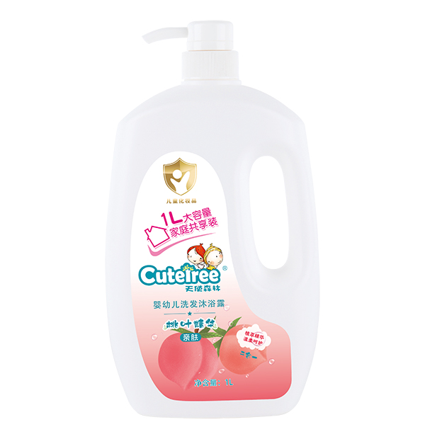 天使森林嬰幼兒洗發(fā)沐浴露(桃葉精華)1L