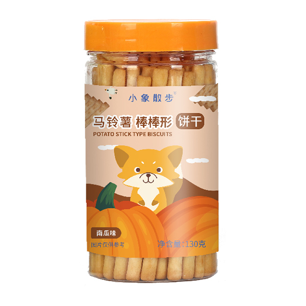 小象散步馬鈴薯棒形餅干-南瓜味