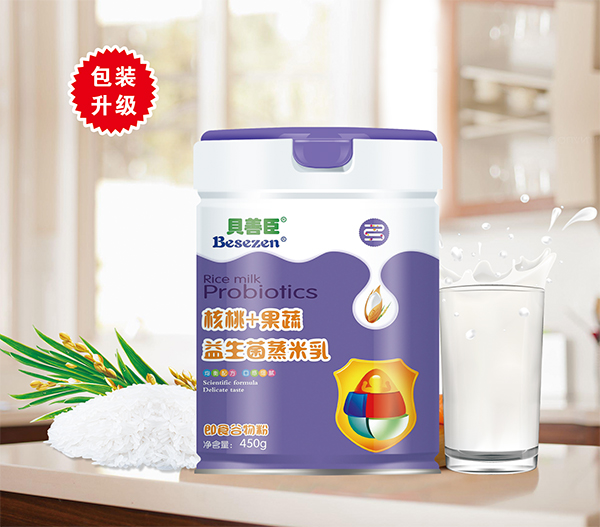 貝善臣核桃+果蔬益生菌蒸米乳