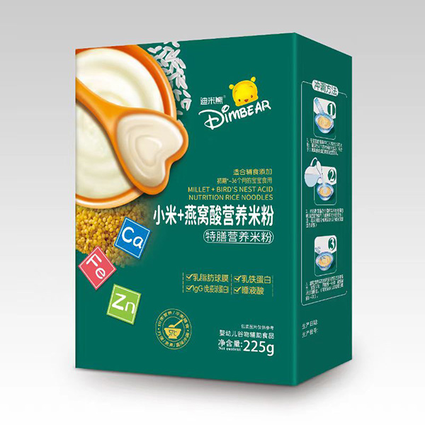 迪米熊小米+燕窩酸特膳營(yíng)養(yǎng)米粉盒裝