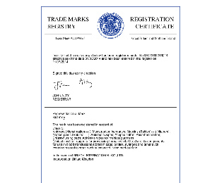 布萊迪英國商標證書