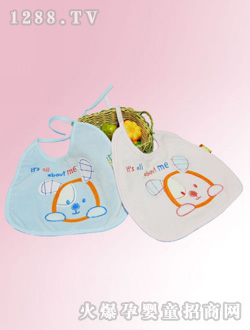 安嬰寶淡藍(lán)色yinge圍嘴