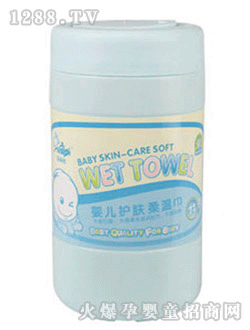 娃麗比圓筒裝柔濕巾