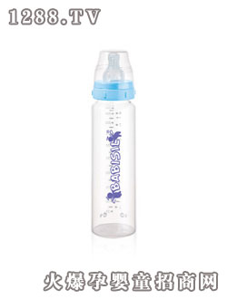 BABISIL標(biāo)準(zhǔn)口徑8安士玻璃奶瓶(藍色）