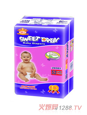 貝貝屋嬰兒紙尿褲M(mǎn)ID52PCS