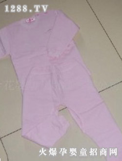 百合花粉色秋款內衣