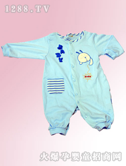 安嬰寶藍(lán)色yinge哈衣