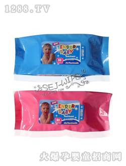 舒爾潔yinge濕巾藍色小包裝