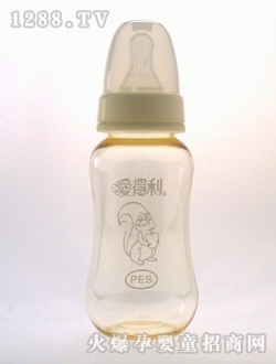 標(biāo)準(zhǔn)口徑PES奶瓶180mL松鼠