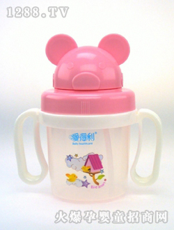 愛得利造型吸管學(xué)飲杯紅色