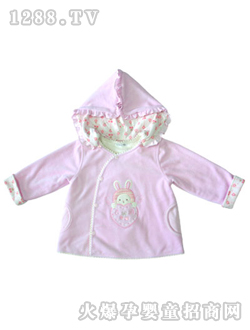甜心小伙伴側(cè)開(kāi)外套附帽