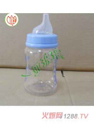 一亞玻璃奶瓶藍(lán)色