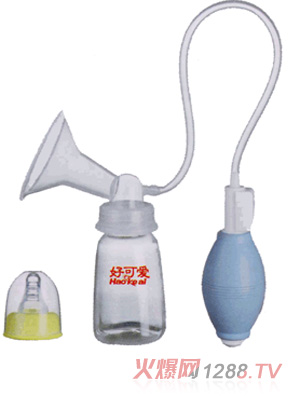 好可愛(ài)手動(dòng)式帶管吸奶器