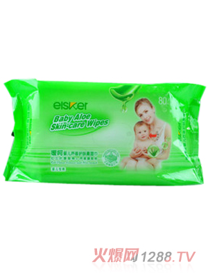 噯呵yinge蘆薈護(hù)膚柔濕巾（80片）