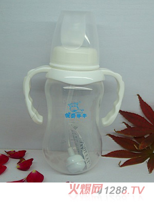 優(yōu)貝牛牛升級(jí)版標(biāo)口PP奶瓶180ml