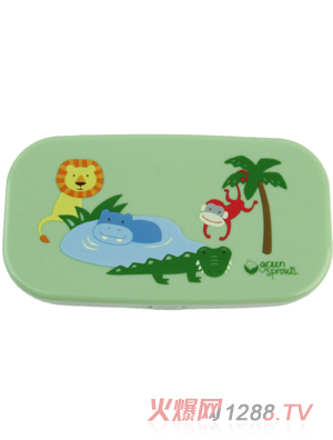 美國(guó)小綠芽旅行餐具套裝筷子叉勺