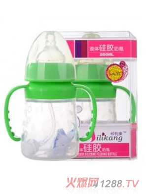 矽利康液體硅膠奶瓶200ml