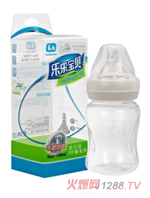 樂樂寶貝寬口pp哺喂期奶瓶150ml