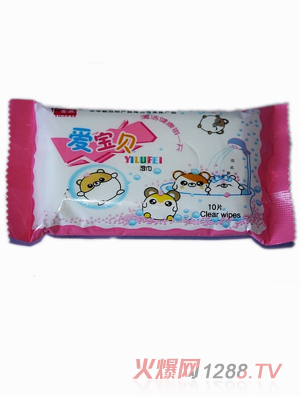 億露飛嬰兒濕巾愛(ài)寶貝10片裝