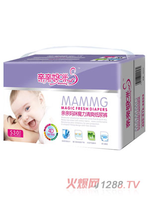 親親媽咪魔力清爽中包裝紙尿褲S30片